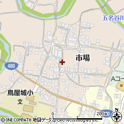 和歌山県有田郡有田川町市場145周辺の地図