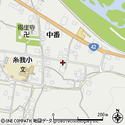 和歌山県有田市糸我町中番200周辺の地図