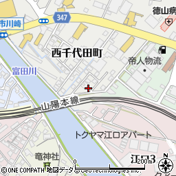 山口県周南市西千代田町3-4周辺の地図