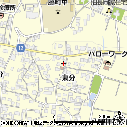 徳島県美馬市脇町大字猪尻東分112周辺の地図