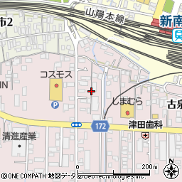 山口県周南市古泉2丁目11周辺の地図