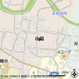 和歌山県有田郡有田川町市場周辺の地図