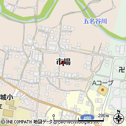 和歌山県有田川町（有田郡）市場周辺の地図