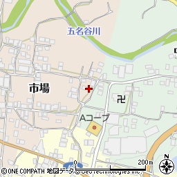 和歌山県有田郡有田川町市場182周辺の地図