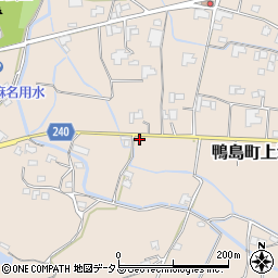 徳島県吉野川市鴨島町上浦744-3周辺の地図