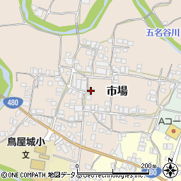和歌山県有田郡有田川町市場140周辺の地図