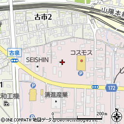 山口県周南市古泉1丁目4周辺の地図