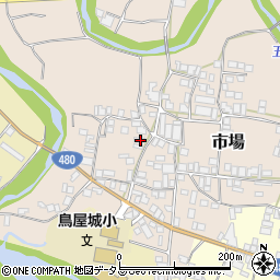 和歌山県有田郡有田川町市場115周辺の地図