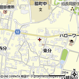 徳島県美馬市脇町大字猪尻東分122周辺の地図