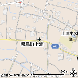 徳島県吉野川市鴨島町上浦840-4周辺の地図