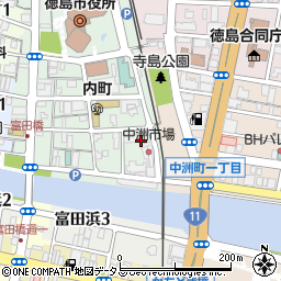 アポロベーカリー中洲店周辺の地図