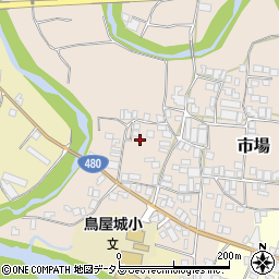 和歌山県有田郡有田川町市場102周辺の地図
