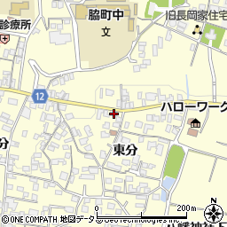 徳島県美馬市脇町大字猪尻東分123周辺の地図
