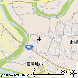 和歌山県有田郡有田川町市場91周辺の地図