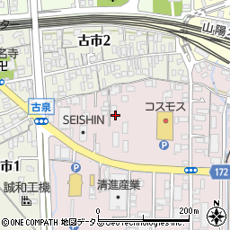 東ソー独身寮食堂周辺の地図