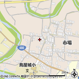 和歌山県有田郡有田川町市場104周辺の地図