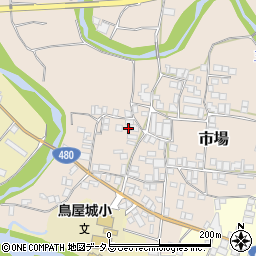 和歌山県有田郡有田川町市場114周辺の地図