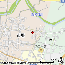 和歌山県有田郡有田川町市場176周辺の地図