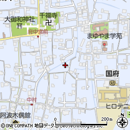 徳島県徳島市国府町中122周辺の地図