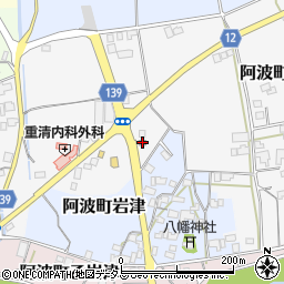 阿波吉野川警察署阿波西交番周辺の地図