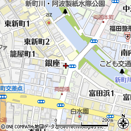 徳島県徳島市銀座13周辺の地図