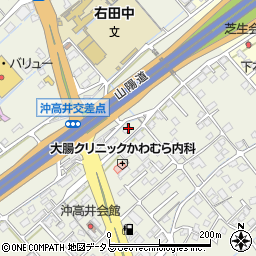 山口県防府市高井308周辺の地図