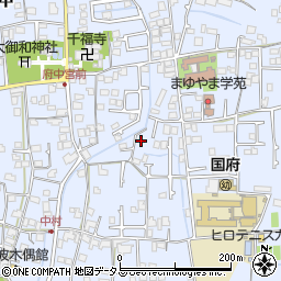 徳島県徳島市国府町中121-2周辺の地図