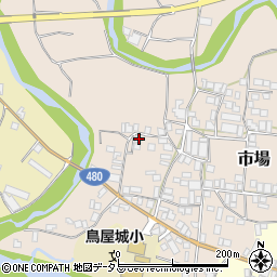 和歌山県有田郡有田川町市場105周辺の地図