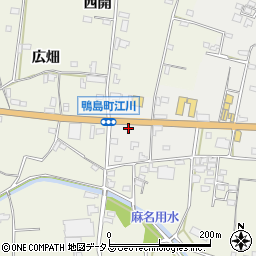 徳島新聞鴨島西専売所周辺の地図