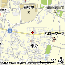 徳島県美馬市脇町大字猪尻東分16周辺の地図