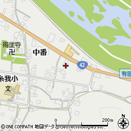 和歌山県有田市糸我町中番175周辺の地図