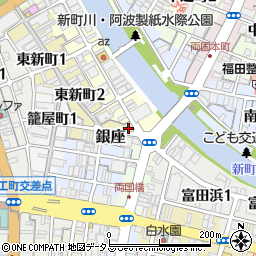 徳島県徳島市銀座12周辺の地図