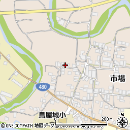 和歌山県有田郡有田川町市場106周辺の地図