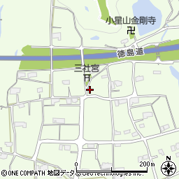 徳島県美馬市脇町小星270周辺の地図