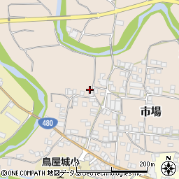 和歌山県有田郡有田川町市場111周辺の地図