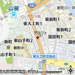 徳島県徳島市東大工町周辺の地図