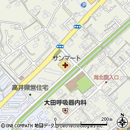 サンマート右田店周辺の地図