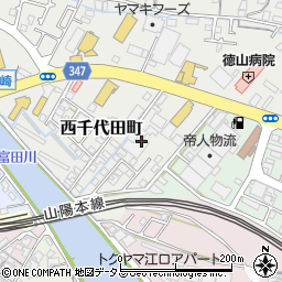 山口県周南市西千代田町1-29周辺の地図