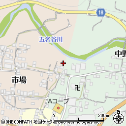 和歌山県有田郡有田川町市場184周辺の地図