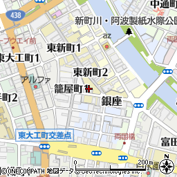 徳島県徳島市銀座6周辺の地図