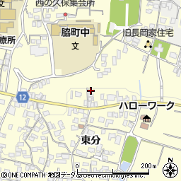 徳島県美馬市脇町大字猪尻東分125-2周辺の地図