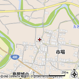 和歌山県有田郡有田川町市場253周辺の地図