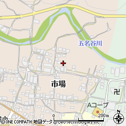和歌山県有田郡有田川町市場203周辺の地図