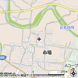 和歌山県有田郡有田川町市場237周辺の地図