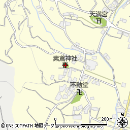 素鳶神社周辺の地図
