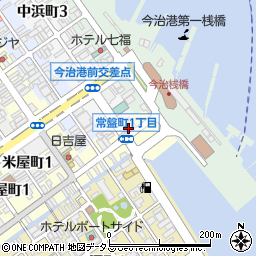 愛媛県今治市常盤町1丁目2-16周辺の地図
