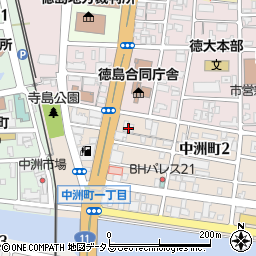 徳島県徳島市中洲町1丁目57周辺の地図
