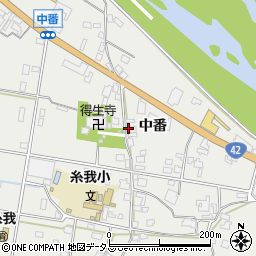 和歌山県有田市糸我町中番217周辺の地図