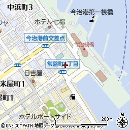 愛媛県今治市常盤町1丁目2-15周辺の地図