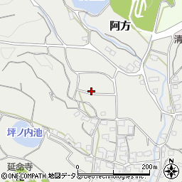 愛媛県今治市阿方周辺の地図